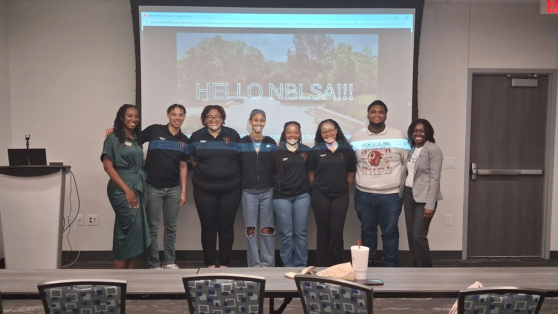 Nicole King engaging with students and community at Sam Houston State University